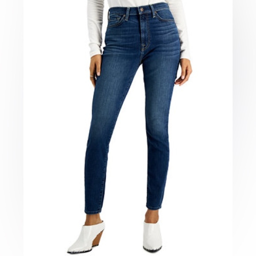 7 For All Mankind Gwenevere High-Waisted Ankle Skinny Jeans